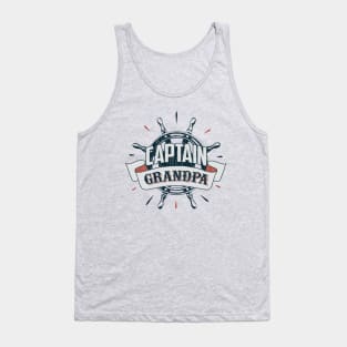 Captain Grandpa Tank Top